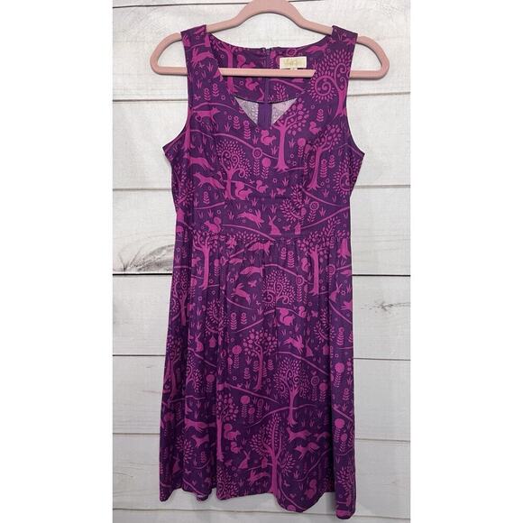 Size Small Purple ModCloth Dress With Bunnies - Picture 1 of 6